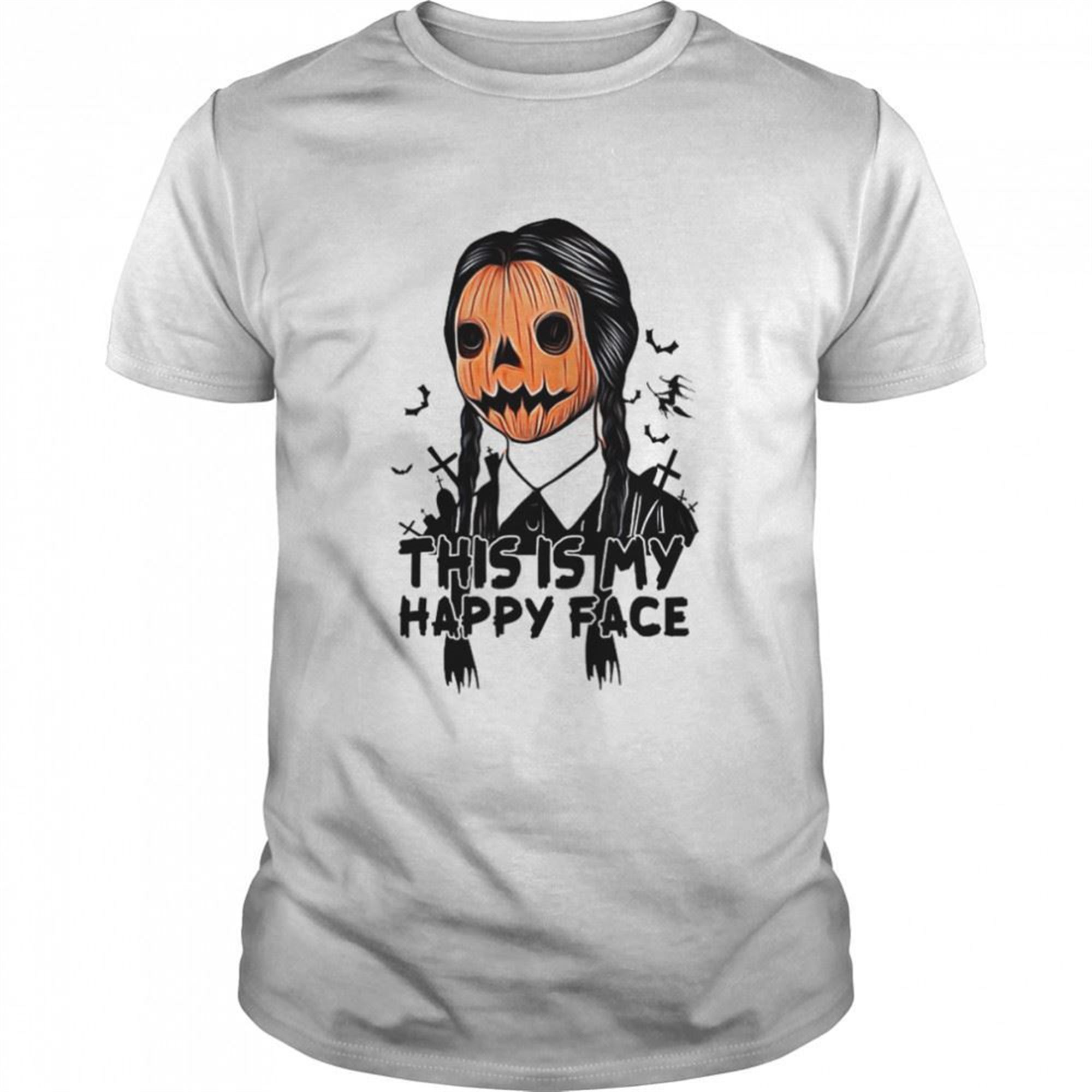 This Is My Happy Face Wednesday The Addams Family Halloween Shirt