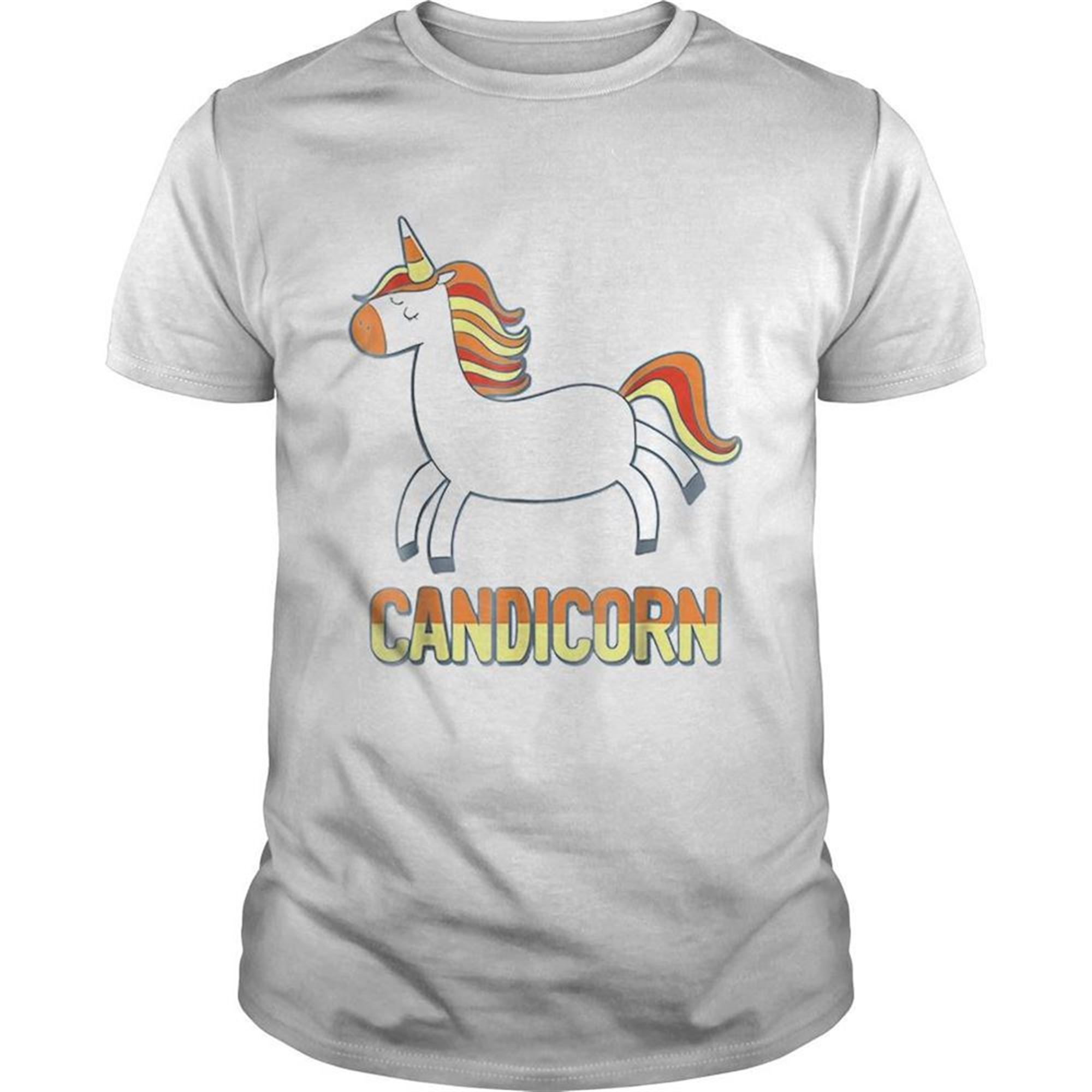 Top Cute Candicorn Halloween Candy Corn Unicorn Shirt
