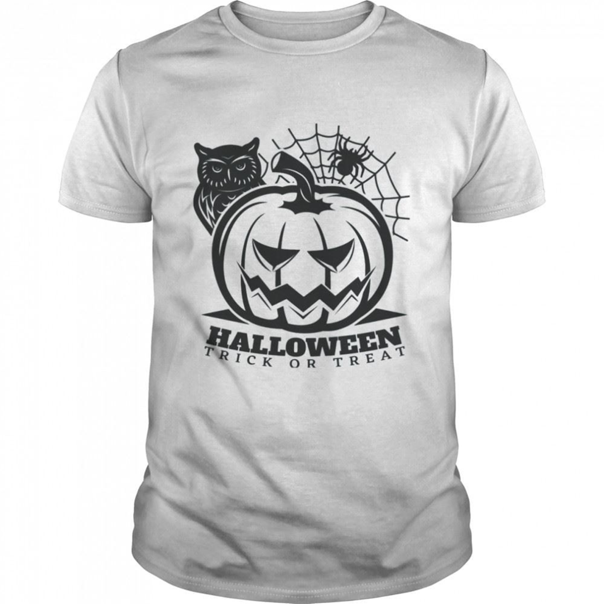 Trick Or Treat Halloween Black And White Art Shirt