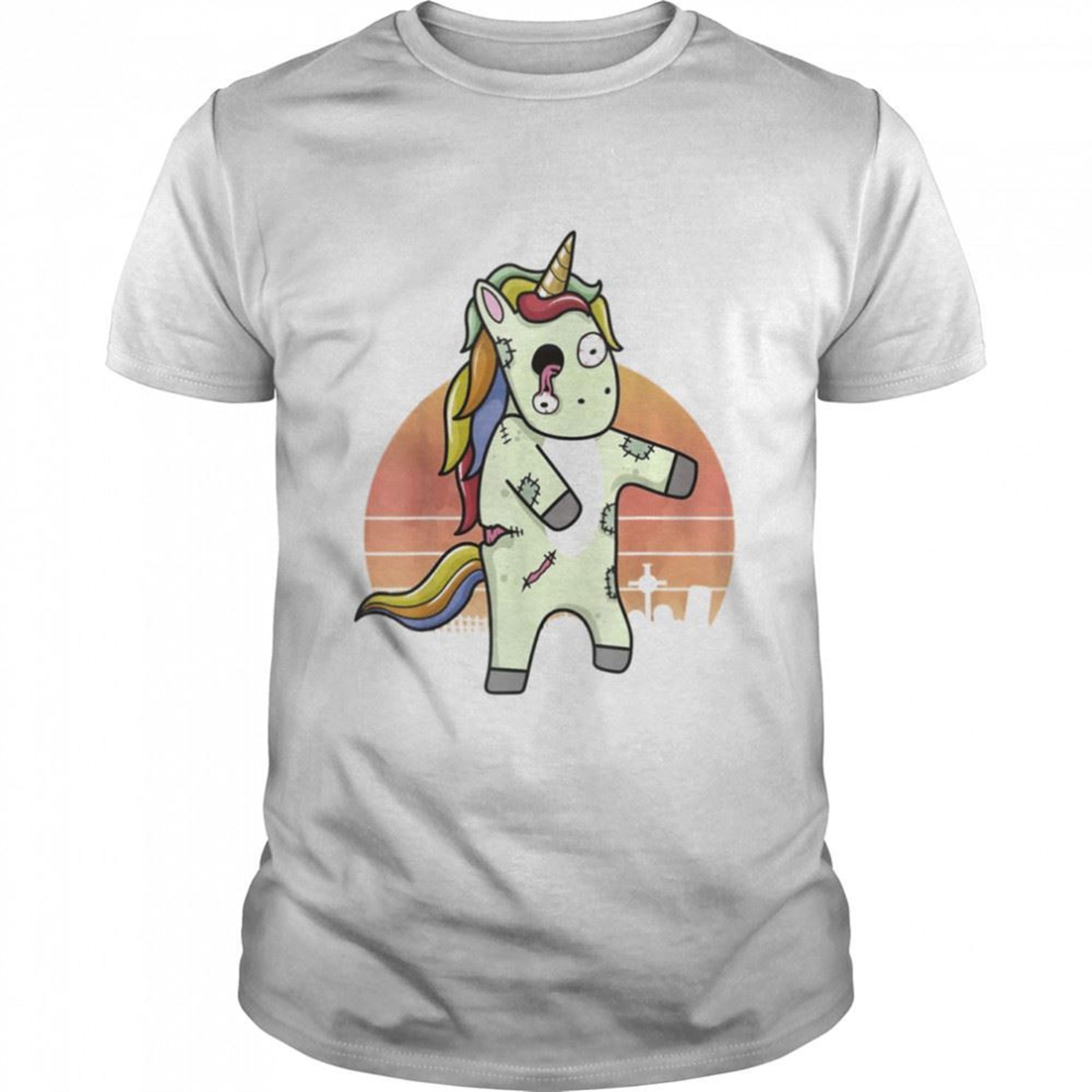 Unicorn Zombie Scary Halloween 2021 Graveyard Costume Shirt
