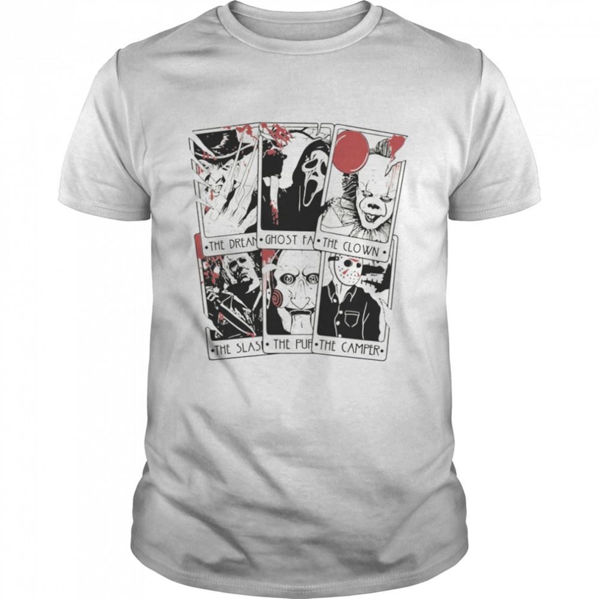 Vintage Horror Tarot Horror Killer Halloween Shirt