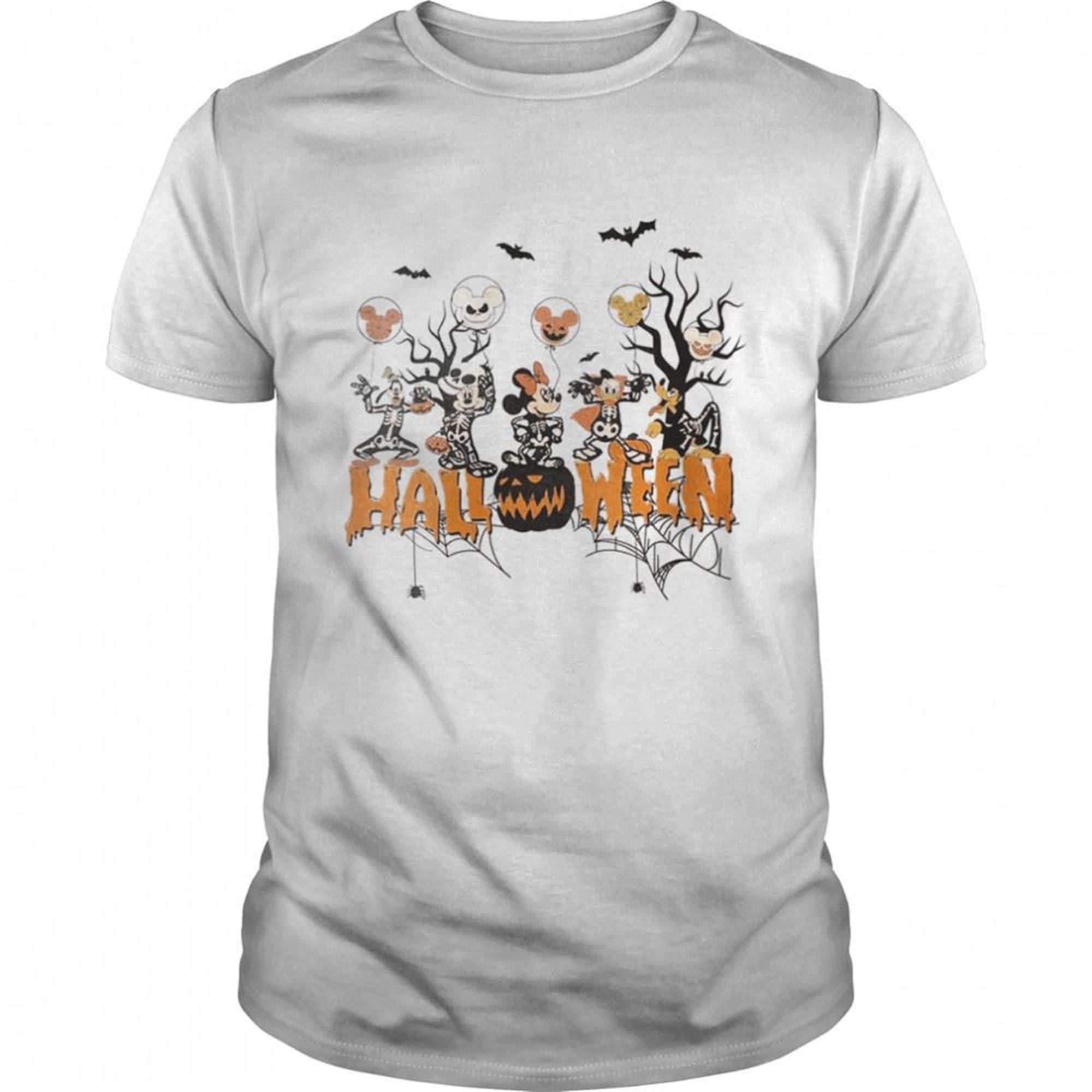 Vintage Mickey And Friends Halloween Disneyland Shirt