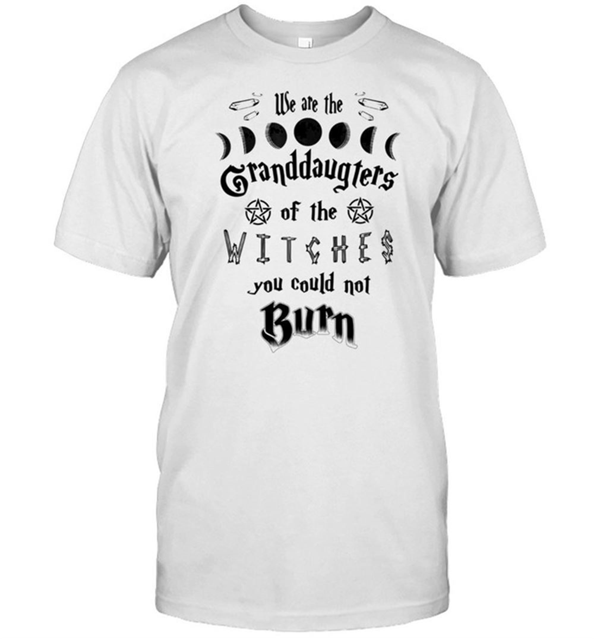 We Are The Granddaughters Of The Witches Halloween Pentagram Shirt