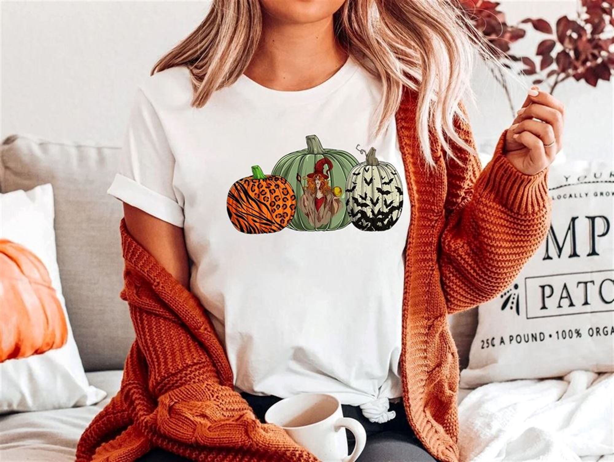 Witch And Pumpkin Shirt Witchy Halloween Shirts Trick Or Treat Shirt Pumpkin Witch Shirt Halloween Shirt Falls Shirt Autumn Shirt Tee