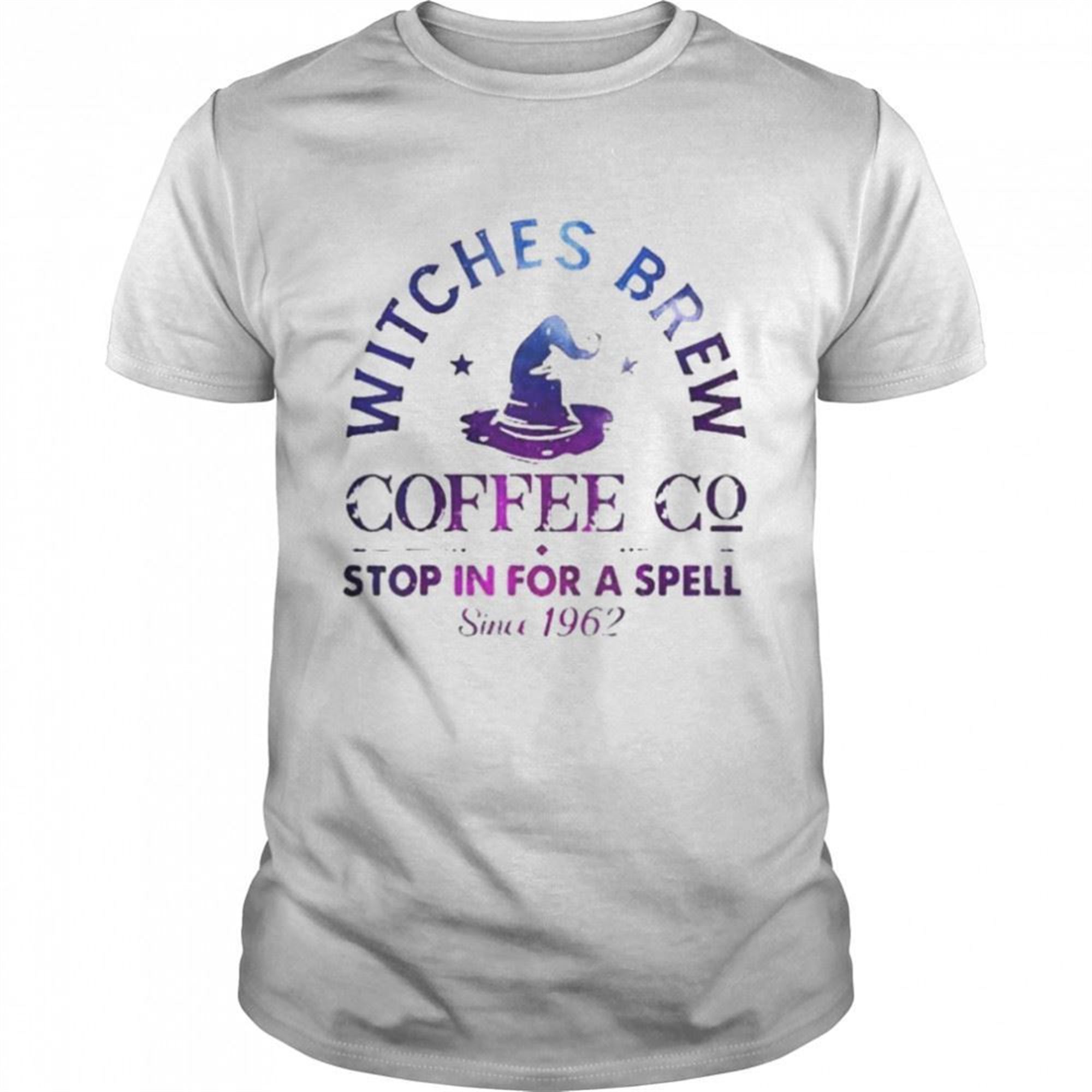 Witch Hat Witches Brew Coffee Halloween Silhouette Shirt