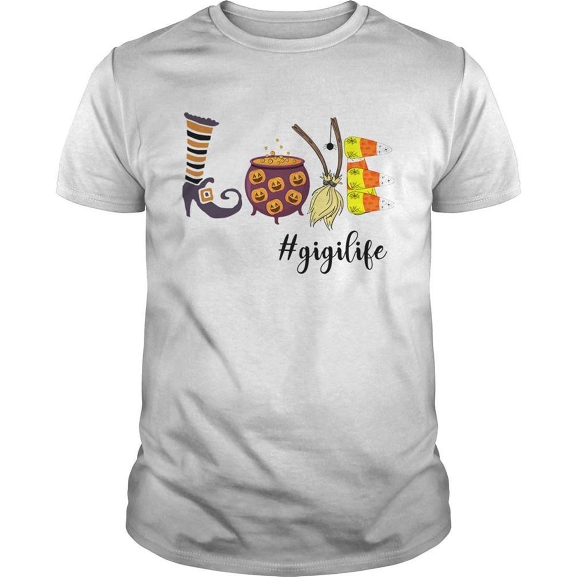 Women Halloween Love Gigilife Gigi Life Tshirt