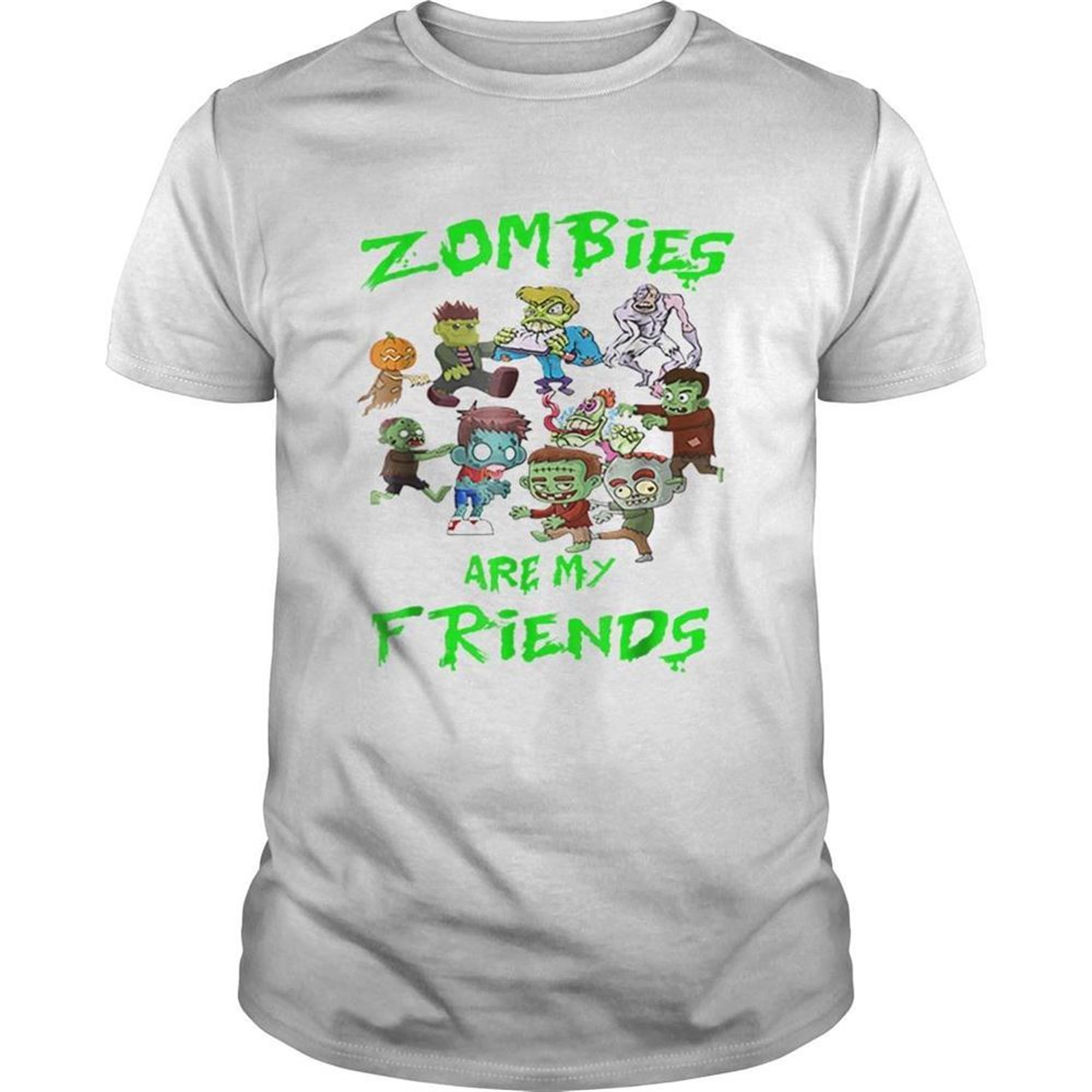 Zombies Are My Friends Halloween Shirt
